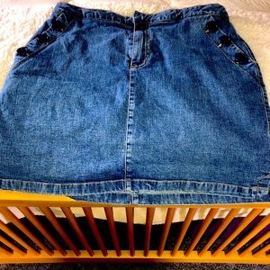 Denim skorts